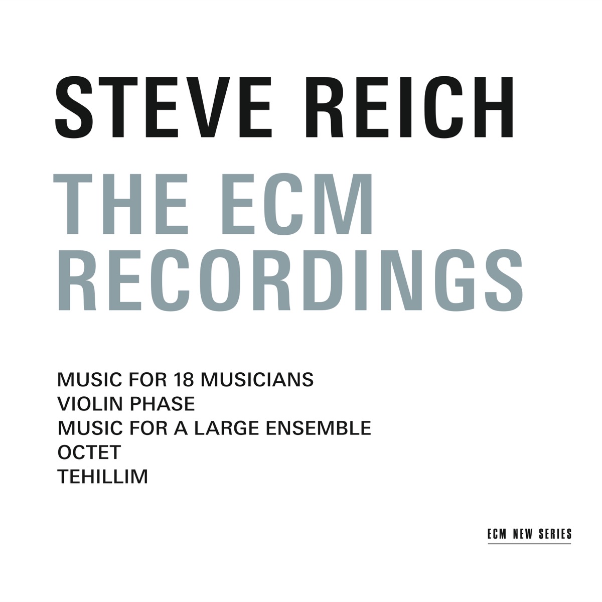 Steve Reich — The ECM Recordings cover art